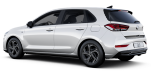 Hyundai i30 Renting Blanco trasera
